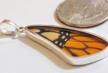 Load image into Gallery viewer, Butterfly wing jewelry, real butterfly, butterfly wing pendant, butterfly wing earrings real butterfly gifts, jewelry with butterfly wings