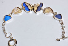 Load image into Gallery viewer, Butterfly wing bracelet, real butterfly, butterfly wing pendant, butterfly wing earrings real butterfly gifts, jewelry with butterfly wings