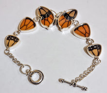 Load image into Gallery viewer, Butterfly wing bracelet, real butterfly, butterfly wing pendant, butterfly wing earrings real butterfly gifts, jewelry with butterfly wings