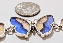 Load image into Gallery viewer, Butterfly wing bracelet, real butterfly, butterfly wing pendant, butterfly wing earrings real butterfly gifts, jewelry with butterfly wings