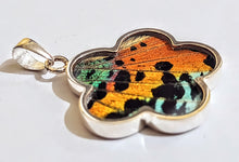 Load image into Gallery viewer, NEW FLOWER SHAPED! wing jewelry, real butterfly, butterfly wing pendant, butterfly wing earrings real butterfly gifts, jewelry with butterfly wings