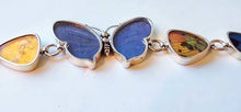 Load image into Gallery viewer, Butterfly wing bracelet, real butterfly, butterfly wing pendant, butterfly wing  earrings real butterfly gifts, jewelry with butterfly wings
